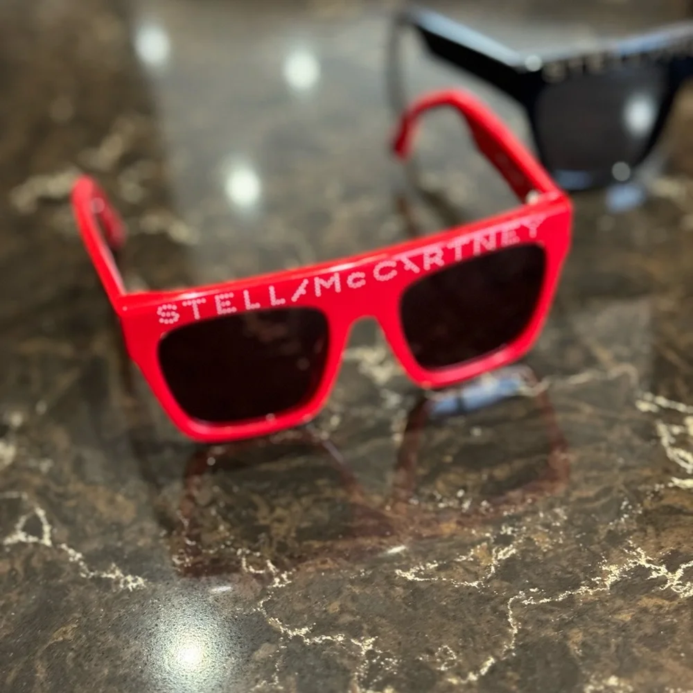 Stella McCartney Kids Black and Red Sunglasses